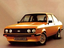 FORD ESCORT MKII RS2000 SIGNAL ORANGE RETRO POSTER PRINT CLASSIC 80's ADVERT A3