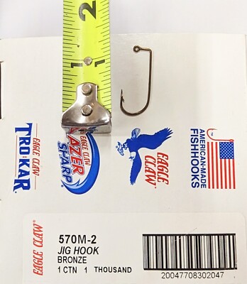 Eagle Claw 570M-2 Jig Hook Bronze 1000ct