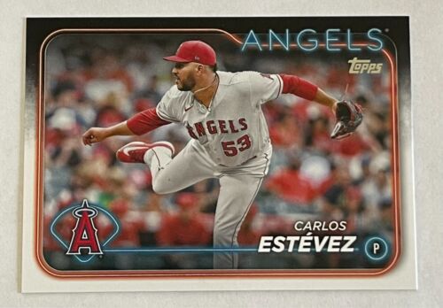 2024 Topps Carlos Estevez #634 Pitcher Los Angeles Angels Baseballkarte