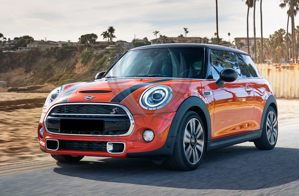 Calcomanía envolvente de vinilo de rayas de carreras de color mate para rayas Mini Cooper de 10 pies/20 pies Foto 4 de 4