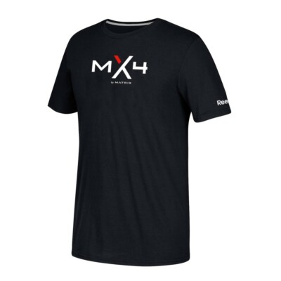 Reebok CrossFit Men's Black MX4 - Matrix Fitness Dual-Blend T-Shirt