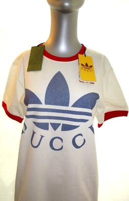 Gucci x Adidas Oversized T-Shirt Unisex Size XXS 702612 AUTHENTIC