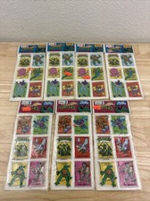 Vintage Teenage Mutant Ninja Turtles Jumbo Stickers TMNT Puffy 1988 Mirage Lot