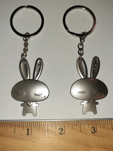 2PCs I Love You Key Chain Stainless Steel Couple Husband Wife Love YOUR CHOICE - 第 35/70 張圖片