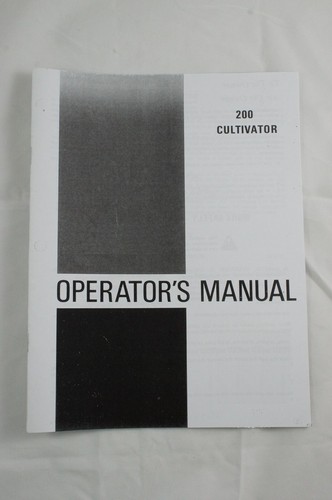 IH International 200 Cultivator Manual 2 Row 3 Point Hitch Tool Bar Cultivator - Picture 6 of 10