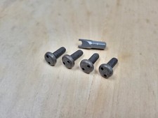 Faded Black Toyota Security Anti Theft Auto License Plate Screws Stainless Bolt