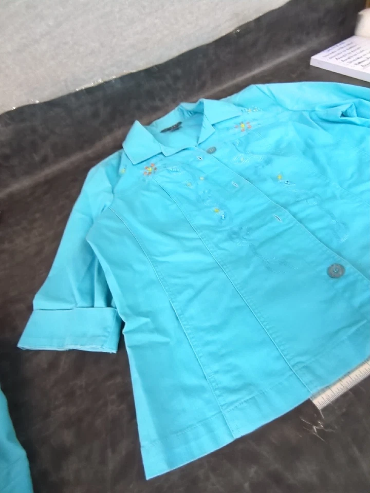 Vestido Koret Traje de Negocios Pantalones y Chaqueta Azul Mujer Talla 12 Xl Foto 3 de 4