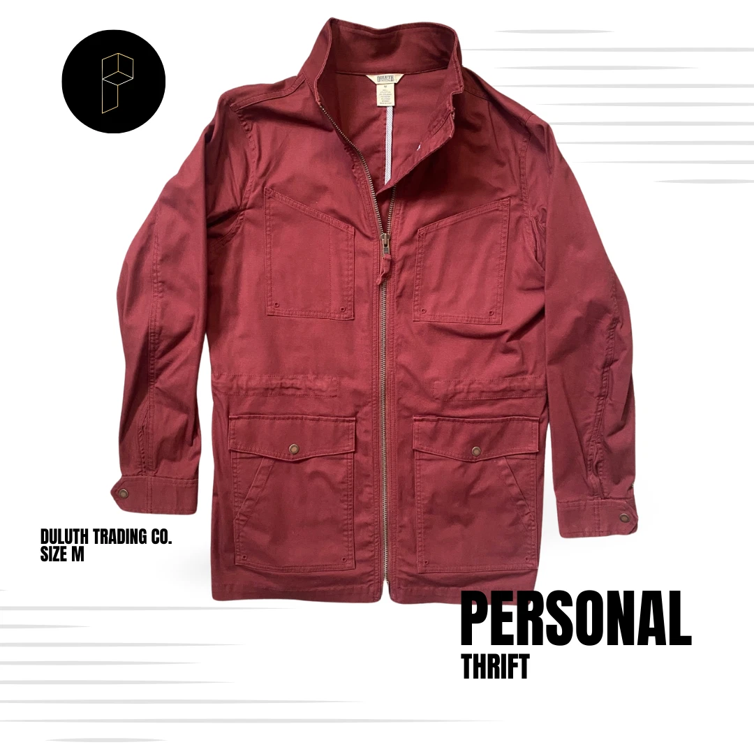 Duluth Trading Co. Jacket Men's Size Medium Burgundy Red