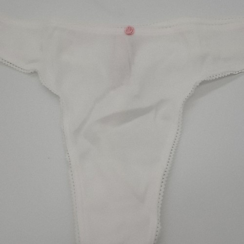 Victorias Secret Panty Womens XXL Cotton Thong White - Picture 4 of 9