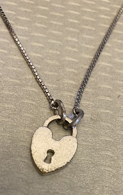 Christian Dior Vintage CD Heart Padlock Logo Charm Pendant