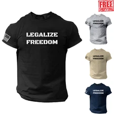 LEGALIZE FREEDOM T-SHIRT- AMERICAN✔ PATRIOTIC✔ U.S.A.✔