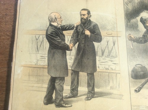 Political Cartoon Antique Original Tom Merry Lithograph Dr Jekyll & Mr Hyde - Picture 2 of 7