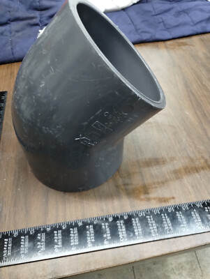 IPEX 6'' PVCI Schedule 80 45° Elbow 817-060C Socket NSF-PW F-439 Socket SLIP PVC
