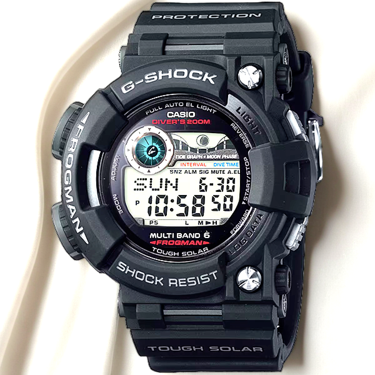 CASIO G-SHOCK FROGMAN GWF-1000-1JF Multiband 6 Men's Watch CASIO G-SHOCK FROGMAN GWF-1000-1JF Multiband 6 Men's Watch
