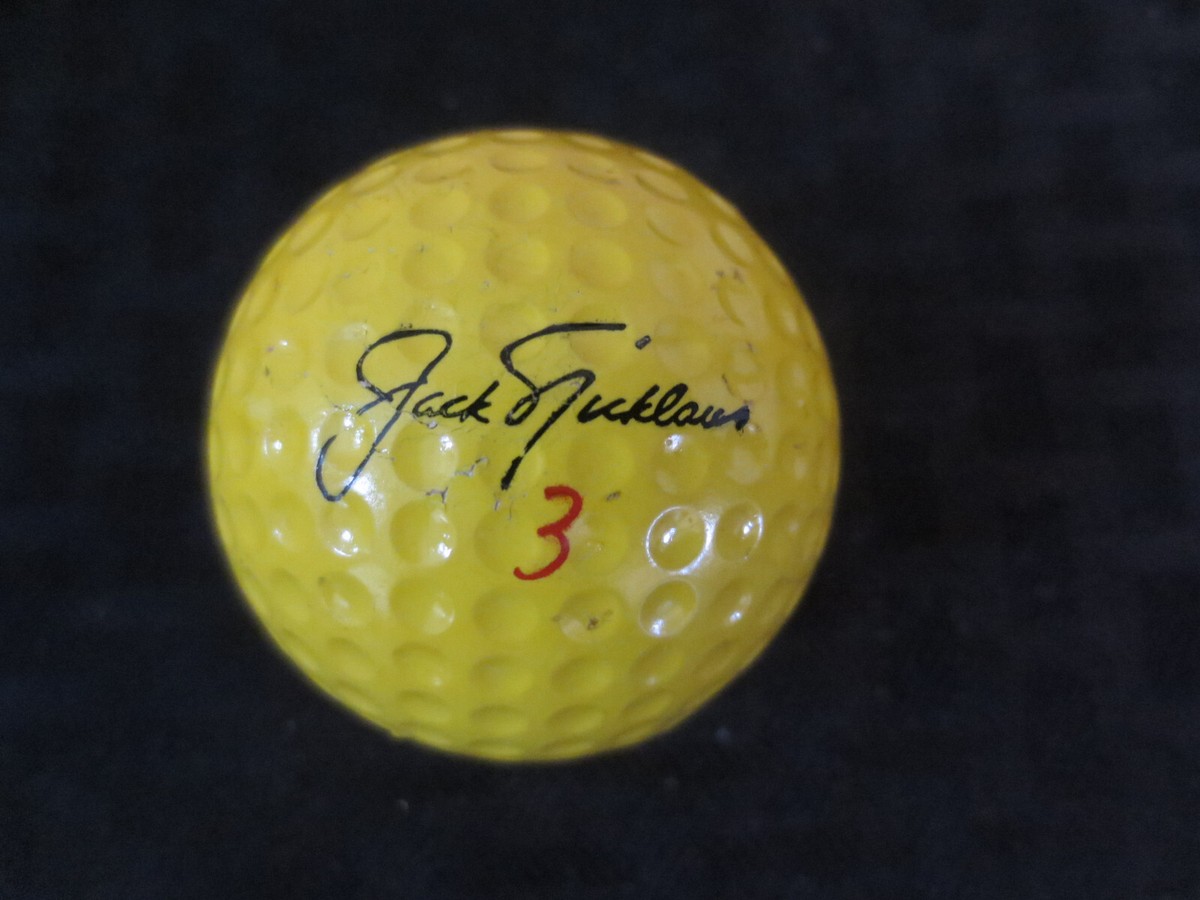 1974 Jack Nicklaus 3 Macgregor Muirfield Yellow Vintage Golf Ball