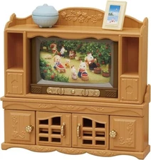 Sylvanian Families TV & Stand Set Miniature Furniture Calico Critters Japan New