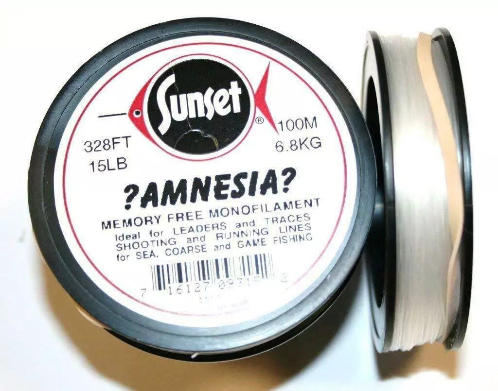 Amnesia Sunset Clear Memory Free Monofilament Fishing Hooklink