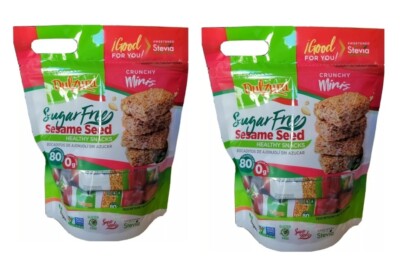 1 PK-5.08 oz) Dulzura Sugar Free Sesame seed Candy Crunchy Mini Vegan