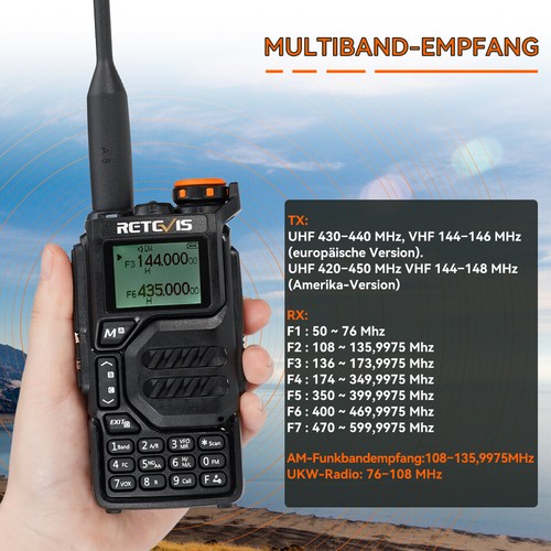 2XRetevis RA79 Ham Walkie Talkie AM Wielopasmowy odbiornik radiowy do radia amatorskiego - Zdjęcie 7 z 19