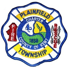 PLAINFIELD CHARTER TOWNSHIP TWP Fire Patch EMS Rescue Public Safety  