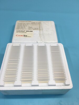 1 LOT OF 100 COORSTEK 502205 LUSTRASURF ADS-996 THIN FILM SUBSTRATES ...