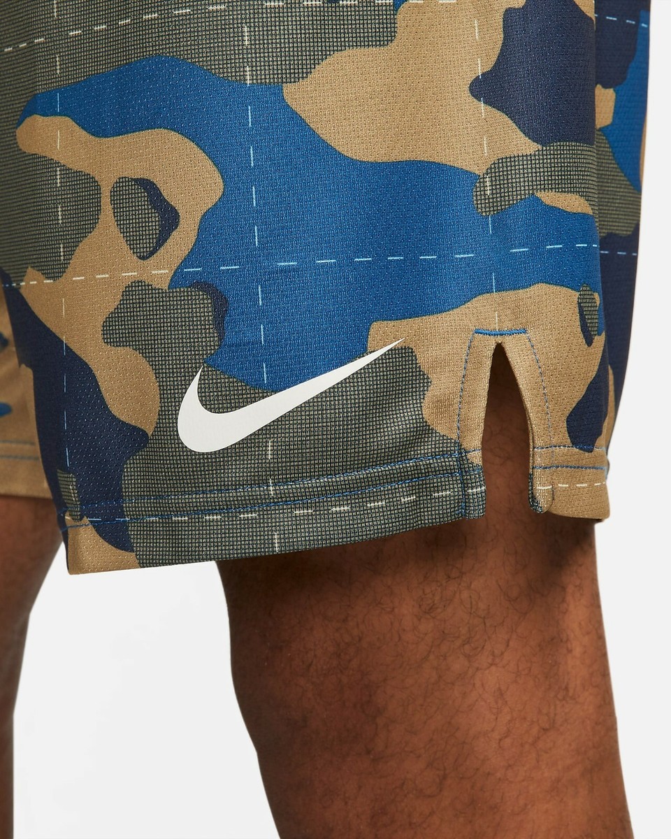Nike Dri-Fit Mens Camo Training Basketball Shorts Size M