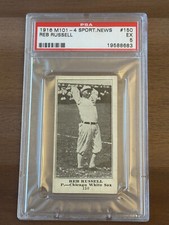 1916 M101-4 Sporting News #150 Reb Russell - PSA 5