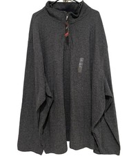 New Van Heusen Flex 1/4 Zip Pullover 4XL Gary Dawn Blue Long Sleeve Shirt NWT