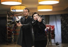 Mark Waschke & Meret Becker autographs signed 20x30 cm picture