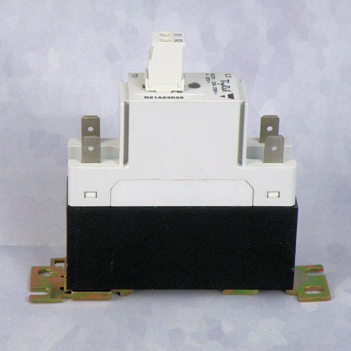 CARLO GAVAZZI RX1A23D25 SOLID STATE RELAY 230V 25A w/ HEAT SINK & INPUT CONN - Picture 3 of 6