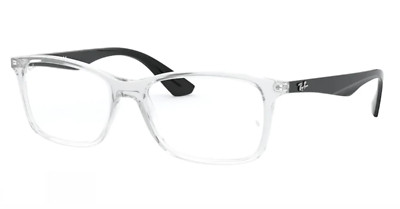 New Ray-Ban Reading Glasses RB 7047 5943 56-17 145 Crystal Black Frames Readers