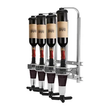 Liquor Dispenser 4 Bottle Wine Beer Alcohol Drink Shot/Wall Mounted Bar Beverage