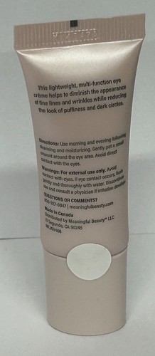Meaningful Beauty LIFTING EYE CREAM Advanced Formula 15 ML / 0.5 FL OZ - Picture 2 of 2