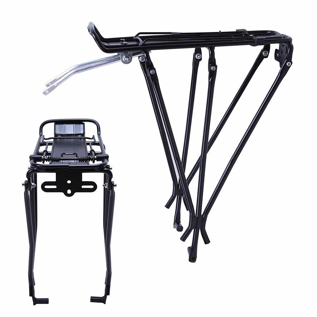 Alloy Bicycle Rear Cargo Rack Carrier Luggage Pannier Rack for Disc Brake Bikes