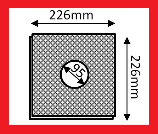 PASSEND FÜR LÜFTER : LIMODOR LIG LIMOT 5x Filter für Limodor / Limot Lüfter F LF ELF 226x226mm Filtereinsatz Lig 22,6cm