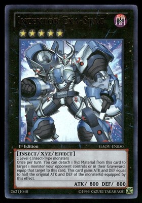 Yugioh Inzektor Exa-Stag GAOV-EN050 Ultra Rare 1st Edition NM