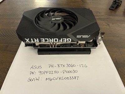 ASUS GeForce RTX 3060 12GB GDDR6 PCIe x16 GPU HDMI/3DP Port - Gaming Video Card