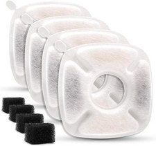 8-Pack Replacement Filters for Veken 95Oz Pet Water Fountain Carbon  Sponge 