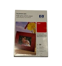 HP Premium Plus 4x6 Inkjet Glossy Photo Paper 20 Sheets
