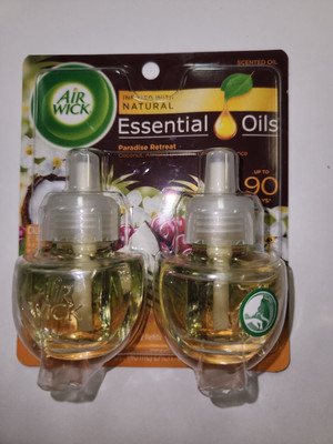 Air Wick plug in Scented Oil 2 Refills, Paradise Retreat , (2x0.67oz), Essential