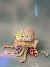    Goochy The Tie Dye Jellyfish    Pinks and Greens  Ty Beanie Baby