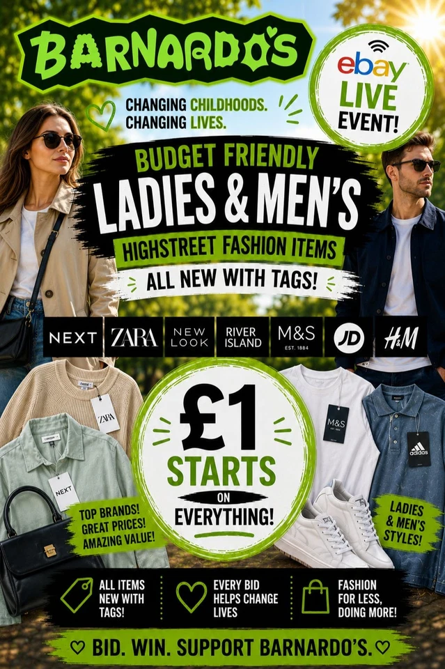 Barnardos Charity Highstreet Fashion Bonanza ! Everything BNWT £1 Starts !
