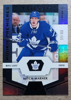 2016-17 Upper Deck Trilogy Black Mitch Marner RC /99 Toronto Maple Leafs