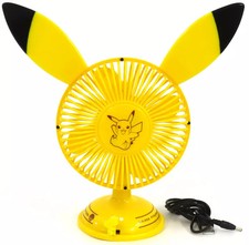 Pokemon Sun & Moon Pikachu Premium USB Fan 9in Portable Cooler USB Cable