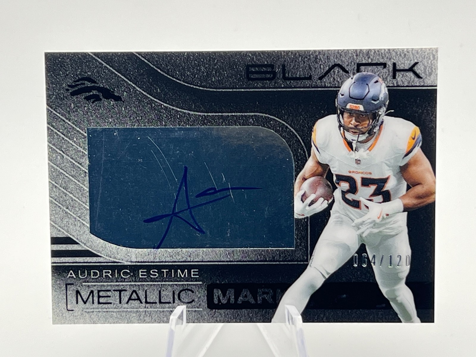 2025 Panini Black #MMK-AEE Audric Estime Metallic Marks #/120