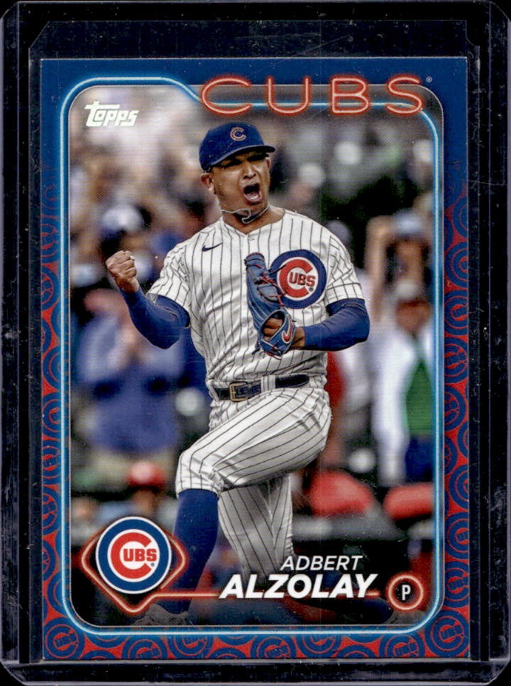 2024 Topps Adbert Alzolay Team Color Border Variation #129 Cubs