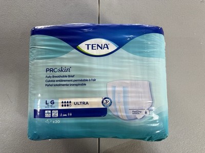 Tena ProSkin Fully Breathable Briefs Size Large (20 Count)