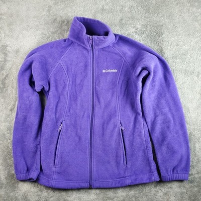 Columbia Jacket Womens M Purple Sawyer Rapids 2.0 Fleece Full Zip Outdoor XL6578