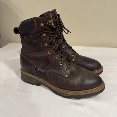Carolina Leather Work Boots Waterproof Soft Toe Mens Sz 11.5 EE 2E Wide Workflex