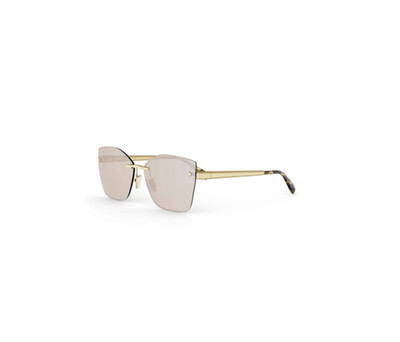 Bvlgari BV40083U 30G 59 Tubogas Gold Yellow Mirrored Sunglasses Bulgari